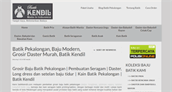 Desktop Screenshot of batikkendil.com