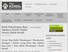 Tablet Screenshot of batikkendil.com